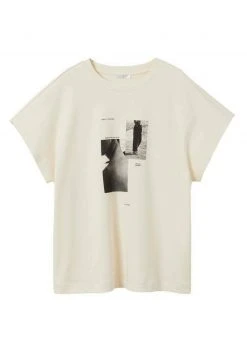 Mango Damen PSGCHEMO - T-Shirt Print - Vanille -Mango Populaire Boutique 14813f5e37df4cad8c6ee820751d4596