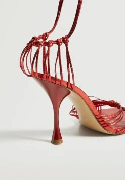 Mango Damen FINE - Riemensandalette - Rot -Mango Populaire Boutique 14be85838ff24265b6d0b2803da06c45