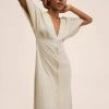 Mango PILU - Freizeitkleid - Open Beige | Damen -Mango Populaire Boutique 14cc8226459c4696a2399bd5d4b12719