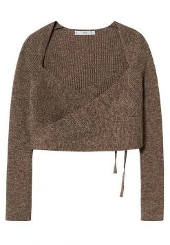 Mango ALMOND - Strickjacke - Bruin | Damen -Mango Populaire Boutique 14f798e2fd934e948a37e6f4b5082b3a