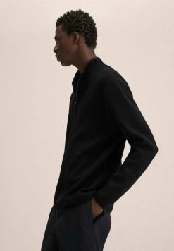 Mango LUXUSC - Strickjacke - Zwart | Herren -Mango Populaire Boutique 1587d3ffbbda40a682a4a5a339cbd571