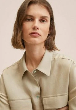 Mango Hemdbluse - Open Beige | Damen -Mango Populaire Boutique 15b906efd8794250af5475599ebce9a4