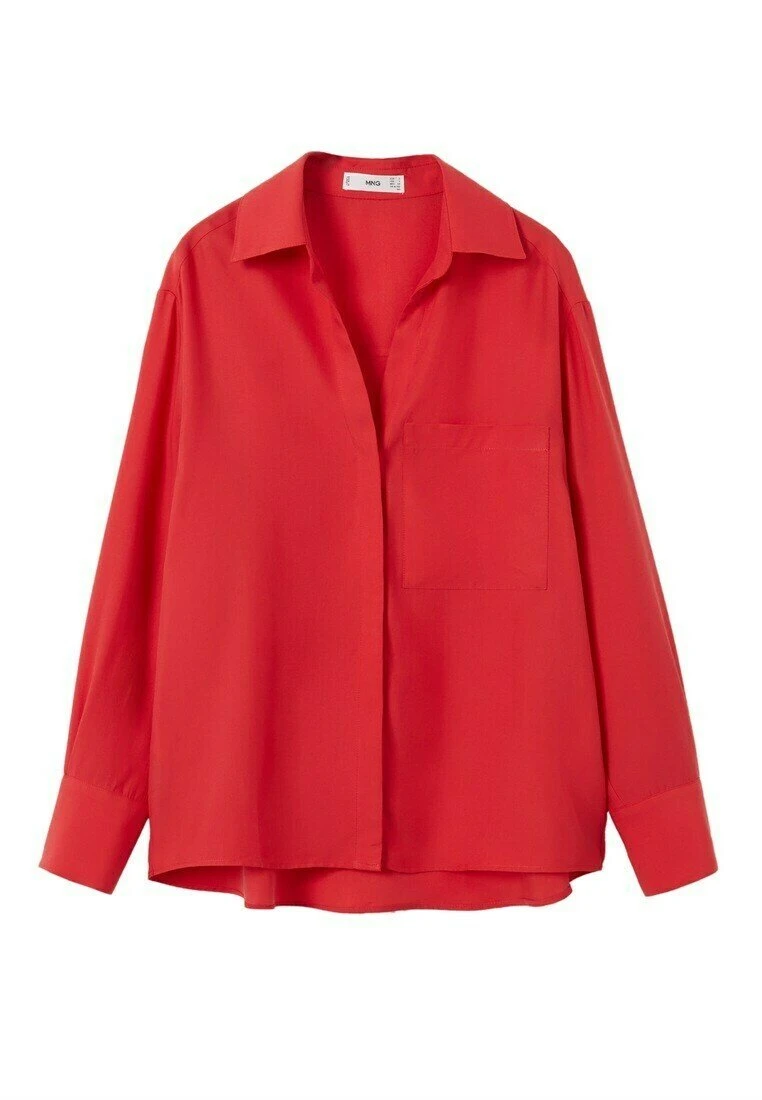 Mango LIMONE - Hemdbluse - Rood | Damen 10 Mango LIMONE - Hemdbluse - Rood | Damen – Bild 8