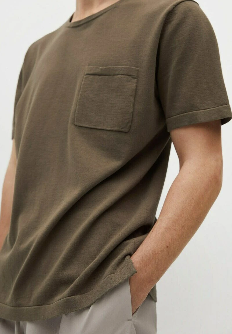 Mango Herren MED LOMME - T-Shirt Basic - Khaki 7 Mango Herren MED LOMME - T-Shirt Basic - Khaki – Bild 5