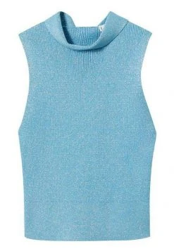 Mango CORBAT - Top - Blauw | Damen -Mango Populaire Boutique 1834b41749574a26bbec036deceb9916
