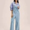 Mango MARIELA - Latzhose - Bleu Moyen | Damen -Mango Populaire Boutique 18a88e111a914f21810bada8914e9033