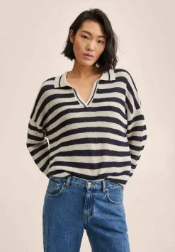 Mango Damen CAJA - Poloshirt - Donkermarine