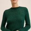 Mango NUBE - Strickpullover - Donkergroen | Damen -Mango Populaire Boutique 19eb345b3020438bb2467c37c0aa1c01