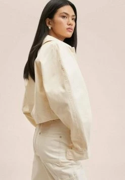 Mango GEORGE - Jeansjacke - Ecru | Damen -Mango Populaire Boutique 1a7b15ca07cd428a98ce058603bdc8c1