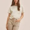 Mango VIGO - T-Shirt Basic - Licht Pastelgrijs | Damen -Mango Populaire Boutique 1a8b4af2d3284f928378ff01a026ca57