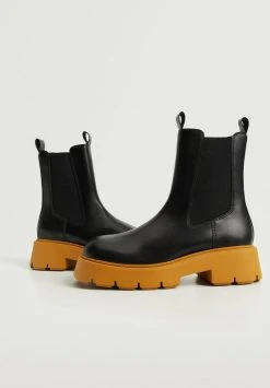 Mango MOTOR - Plateaustiefelette - Noir | Damen -Mango Populaire Boutique 1bb3cfea271c481d88242de83e96dfc1