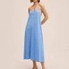 Mango CATI L - Jerseykleid - Hemelsblauw | Damen -Mango Populaire Boutique 1c3e8f7d94524855baccd7682b592551