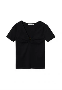Mango T-Shirt Print - Zwart | Damen -Mango Populaire Boutique 1c4d1cb157da4f589559fd034e829f11