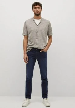 Mango JAN - Jeans Slim Fit - Dark Blue | Herren -Mango Populaire Boutique 1c83a1acec22496baf5c1bc22679ddb1