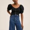 Mango JUDI - Bluse - Schwarz | Damen -Mango Populaire Boutique 1e5e40a191f94d7fa060a8d9cfa9424e