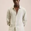 Mango Herren PARROT - Hemd - Beige -Mango Populaire Boutique 1fe85c46c03b45a1af5222c47cd043e1