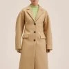 Mango CHITA - Klassischer Mantel - Beige | Damen -Mango Populaire Boutique 204e55c332924476a01ad42dc07ec1bc