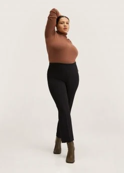 Mango ATENAS - Stoffhose - Zwart | Damen -Mango Populaire Boutique 20fdf4430ec14e9880aaec3633874e17