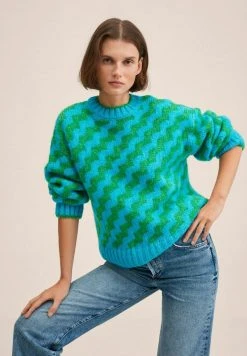 Mango Strickpullover - Blauw | Damen -Mango Populaire Boutique 218cd542b0df42bd990198a513e1de42