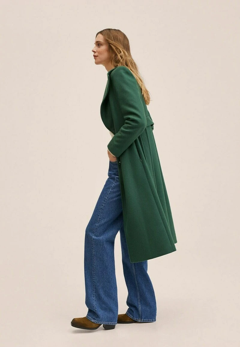 Mango Klassischer Mantel - Groen | Damen 10 Mango Klassischer Mantel - Groen | Damen – Bild 8