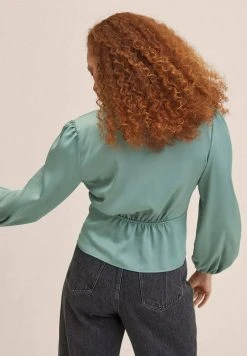 Mango NIZA - Bluse - Green | Damen -Mango Populaire Boutique 232075c6bf424fdeae2225caf331e2f8
