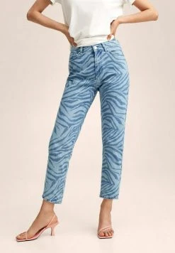 Mango TRUENO-H - Jeans Straight Leg - Bleu Moyen | Damen