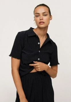 Mango WEST - Stoffhose - Black | Damen -Mango Populaire Boutique 248d9bb2f4b943f2b29d319a386cc788