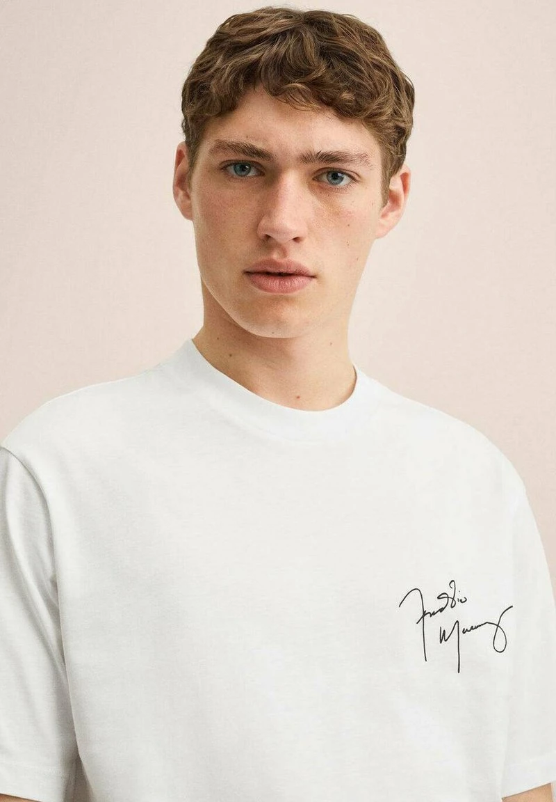 Mango Herren FREEDY - T-Shirt Print - Blanc 6 Mango Herren FREEDY - T-Shirt Print - Blanc – Bild 4