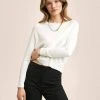 Mango LUCCA - Strickpullover - Ecru | Damen -Mango Populaire Boutique 261d9430ce5542fb8da2010df5c50693