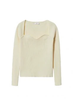 Mango GLASS - Strickpullover - écru | Damen -Mango Populaire Boutique 26824fab093a444191a88c6bf8ab702c