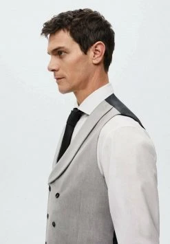 Mango TOMAS - Anzugweste - Grijs | Herren -Mango Populaire Boutique 26d16a4f1db0476cbb69ba4178b004fd