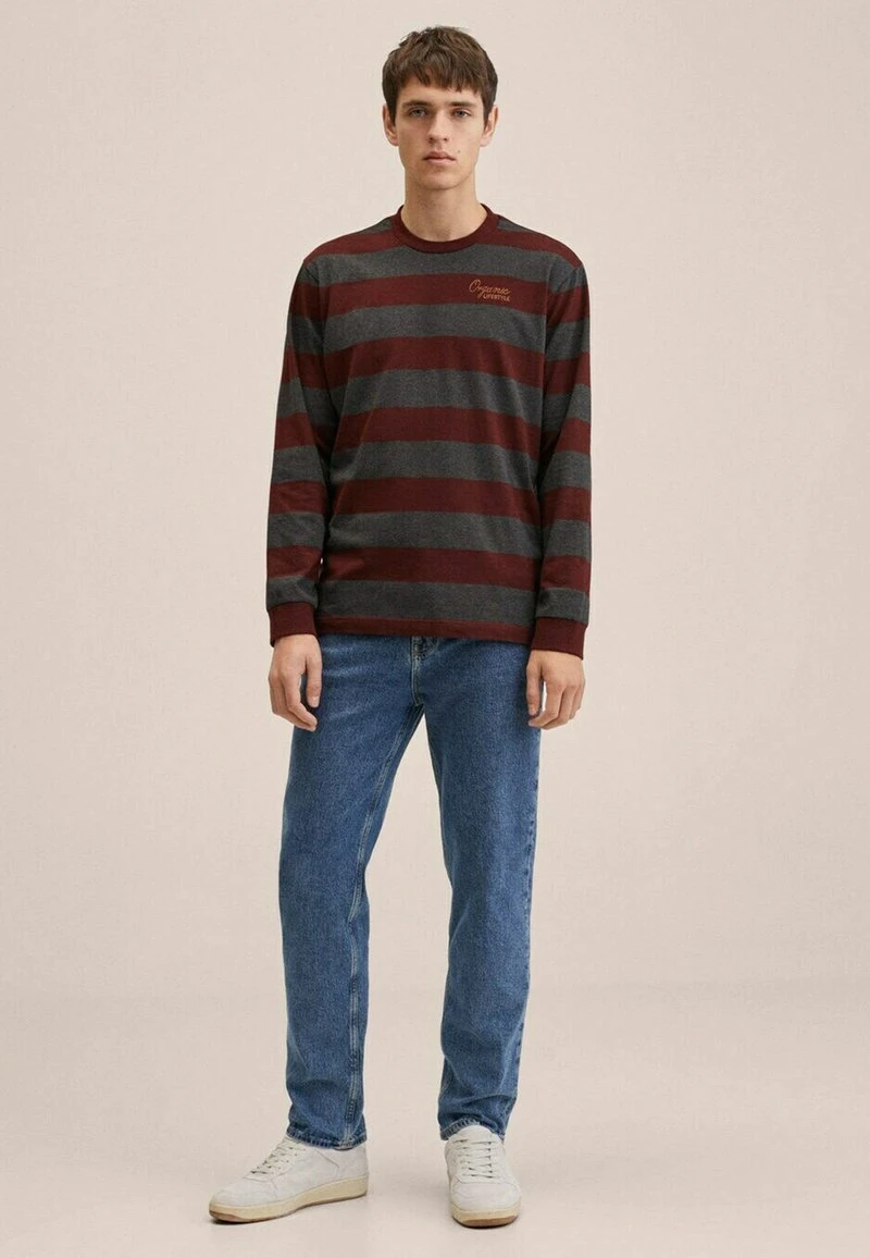 Mango Sweatshirt - Bordeaux, Grey | Herren 4 Mango Sweatshirt - Bordeaux, Grey | Herren – Bild 2