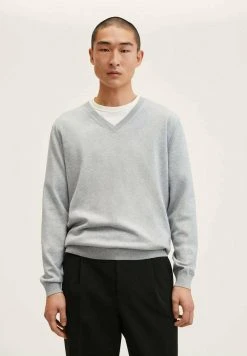 Mango TENV - Strickpullover - Light Heather Grey | Herren
