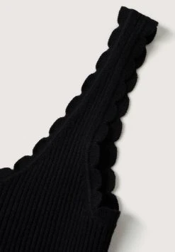 Mango CROCHY - Top - Zwart | Damen -Mango Populaire Boutique 296dc75059a143cc98e25c3d3dc171ec