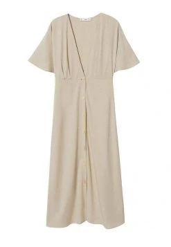 Mango PILU - Freizeitkleid - Open Beige | Damen -Mango Populaire Boutique 29f415d66ef64909b8863a80d4bd3f74