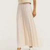 Mango PLAS-A - Faltenrock - Ecru | Damen -Mango Populaire Boutique 2a36502470714ebea2167fce18ee195b