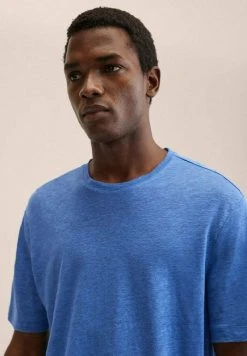 Mango Herren LIMAN - T-Shirt Basic - Blue -Mango Populaire Boutique 2a54ced3c71a4841aa3b6b7462ae2755