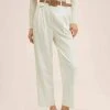 Mango Damen JIM - Stoffhose - Cremeweiß -Mango Populaire Boutique 2add8542960c440b9ce331edbcae053c