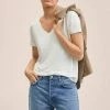 Mango Damen VISPI - T-Shirt Basic - Blanc -Mango Populaire Boutique 2c26b844f0894c8d938d4acfa7e53e3d