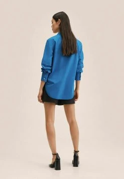 Mango LIMPIA - Hemdbluse - Blauw | Damen -Mango Populaire Boutique 2c28959494684e59a278a4f7d4fa0cea