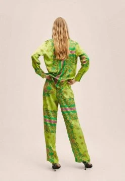 Mango GIAN - Stoffhose - Vert | Damen -Mango Populaire Boutique 2cae414756084ca3bd6680d4edc85a73