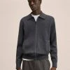 Mango GILES - Strickjacke - Gris Anthracite | Herren