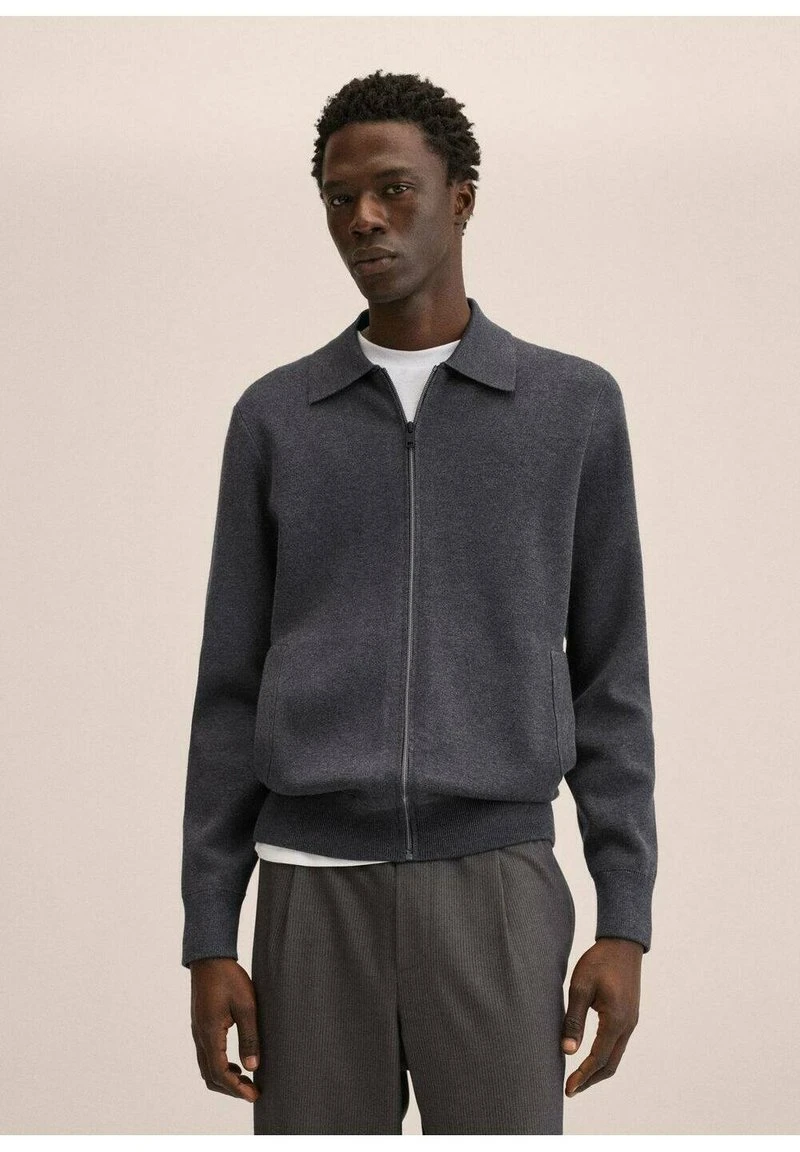 Mango GILES - Strickjacke - Gris Anthracite | Herren 3 Mango GILES - Strickjacke - Gris Anthracite | Herren