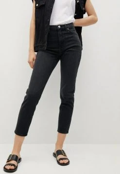 Mango Jeans Tapered Fit - Black Denim | Damen