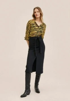 Mango JULIA - A-Linien-Rock - Zwart | Damen