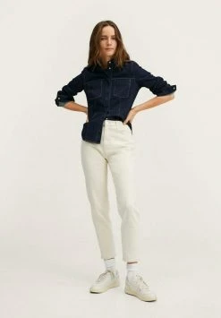 Mango Damen NEWMOM - Jeans Slim Fit - Cremeweiß -Mango Populaire Boutique 2ebbfbd23b774bcfb26824b2edd12eb5