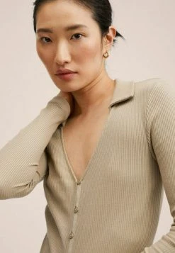 Mango CHARLOTE - Strickjacke - Sand | Damen -Mango Populaire Boutique 2edb5abfa5f64478af29fa500d7275aa