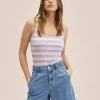 Mango CROCH - Top - Violet Clair Pastel | Damen