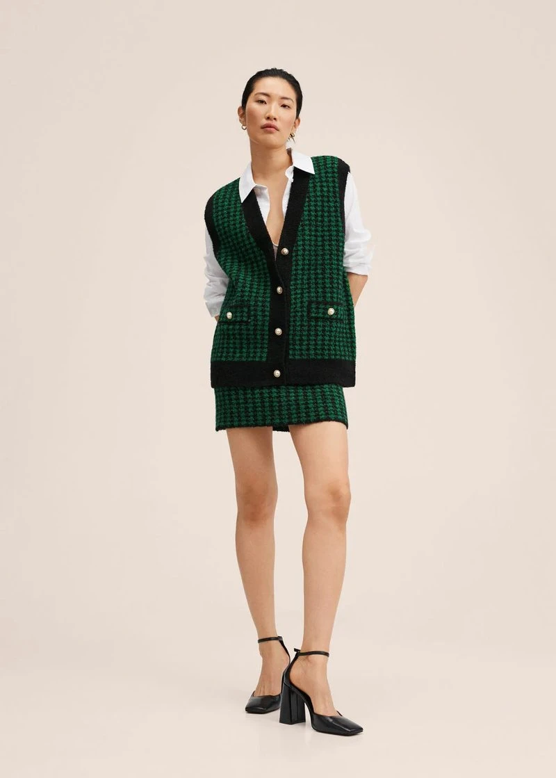 Mango Damen Weste - Green 6 Mango Damen Weste - Green – Bild 4