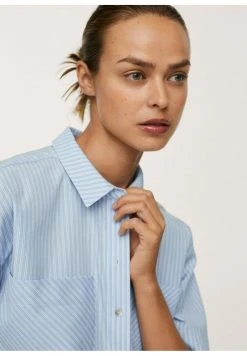 Mango Damen Hemdbluse - Light Blue -Mango Populaire Boutique 300402d49016482ea1dfdfb9257f3b9c